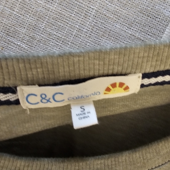 C&C California Small Cotton Blend Football Long Sleeve Tee - Picture 3 of 9